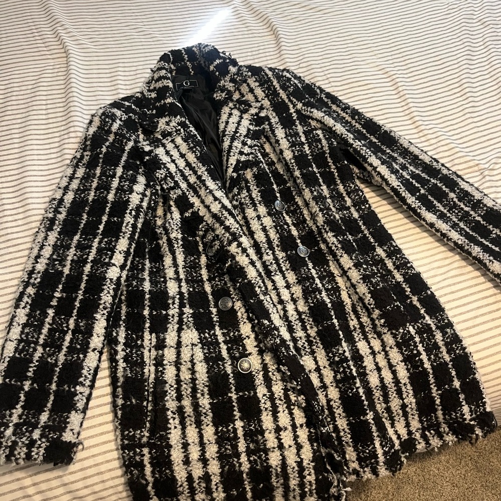 Black and White Winter Coat